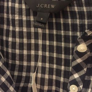 J crew classic ruffle popover shirt women  2 Sizes